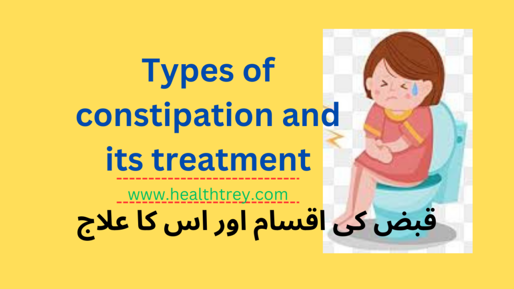 Types of constipation and its treatment